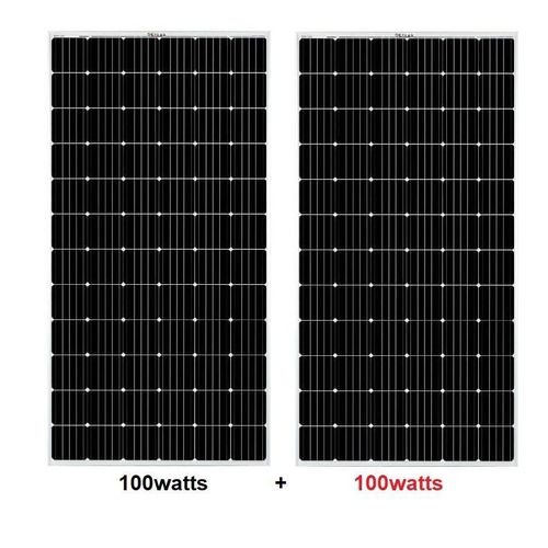 100W 18V Mono Solar Panel - 2PCS (200Watts)